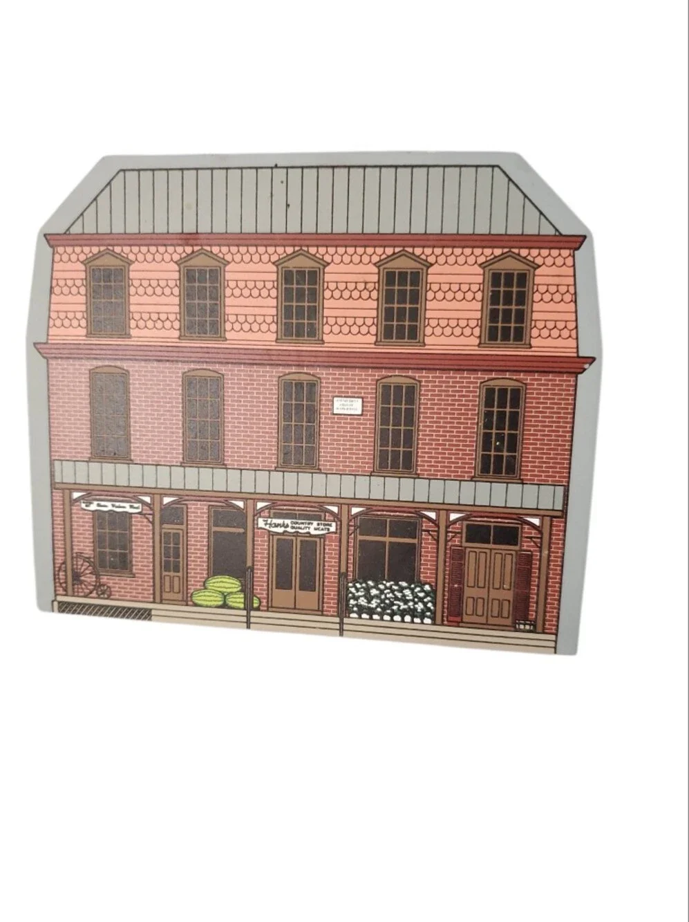 Hometowne Collectibles Cape Hatteras Lighthouse And Hank's Market Tulluis 1995